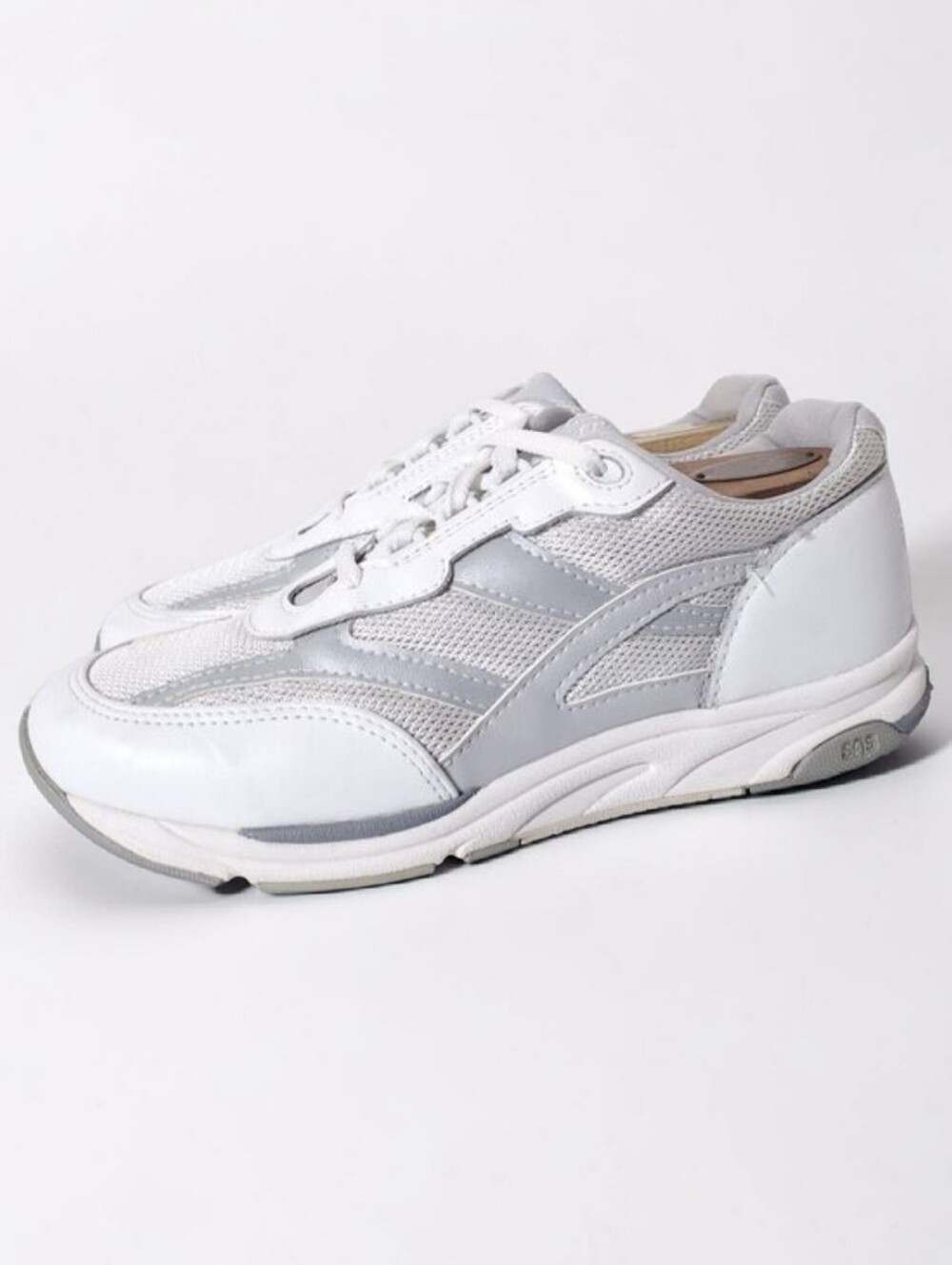 SAS Tour Mesh Silver Sneakers Womens Active Comfort Tennis Shoes White Size 9.5M